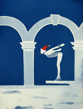 將圖片載入圖庫檢視器 'Festive Swimmers' Cyanotype Christmas Card Set of 5.