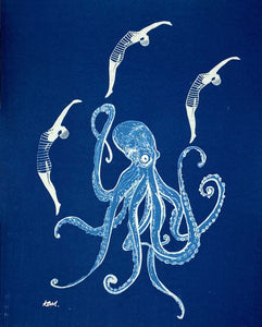 'Three Swim with Octopus'